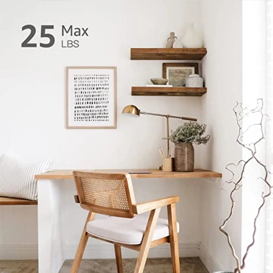 Floating Shelves for Wall 23.6 Long - Wall Mounted Shelf Bathroom Kitchen Living Room Bedroom Farmhouse Home Decor Display Book