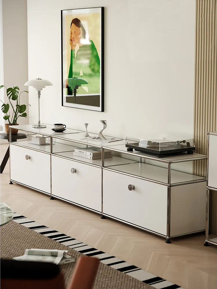 Tv Stand Storage Cabinets Corner Cabinet Metal Storage Display Cabinet Living Room Module Modular DIY FurnitureFurniture
